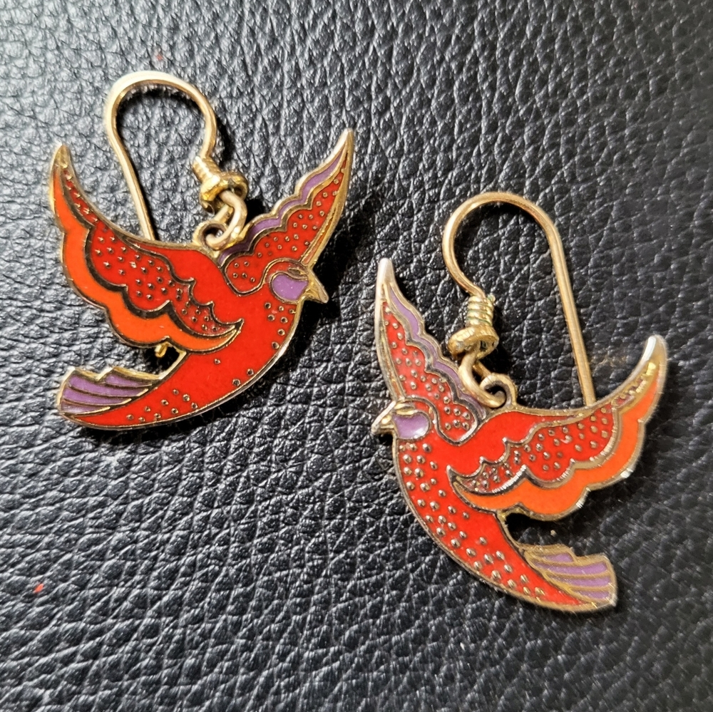 Eddie Bauer Red Phoenix earrings